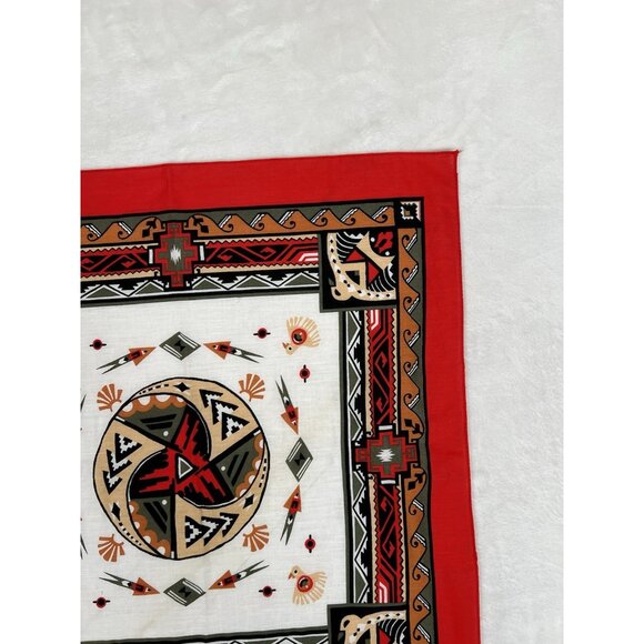 Vintage WAMCRAFT Southwestern Bandana Scarf Made in USA RN14193 - Picture 4 of 8